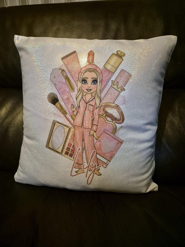 Glitter plouise inspired cushion