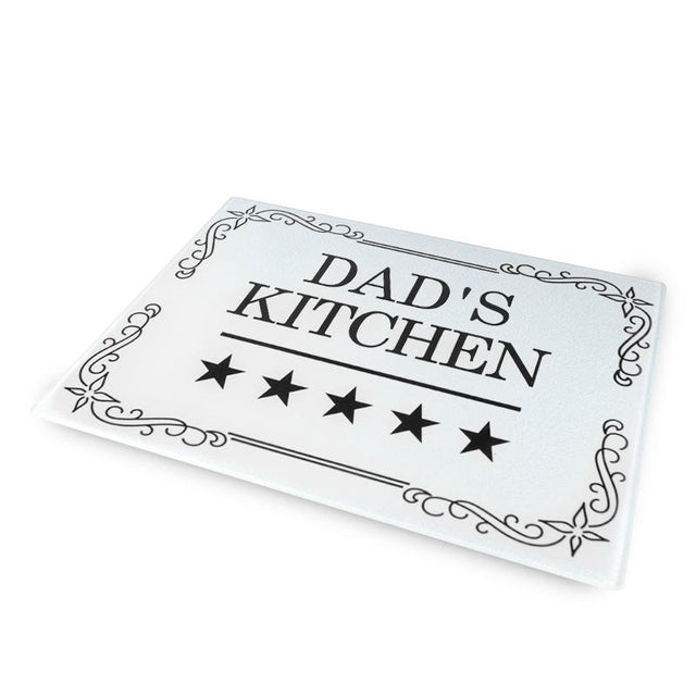 Personalised glass chopping board