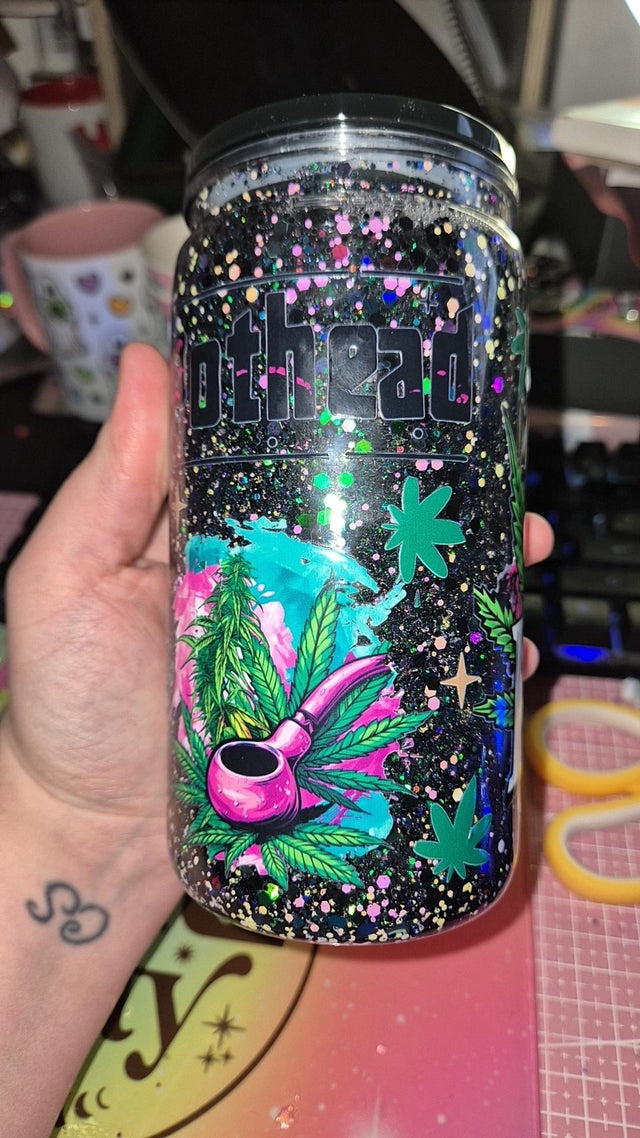 Gardening ✨️ SNOWGLOBE plastic tumbler