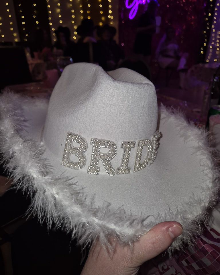 Bride Cow boy Hat