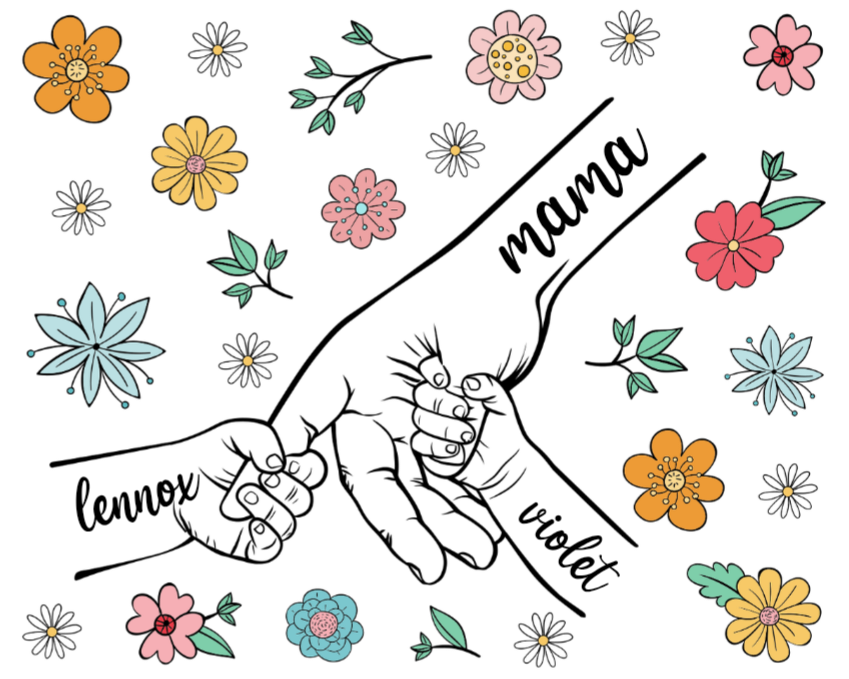 Mother's day design Mug (arms)