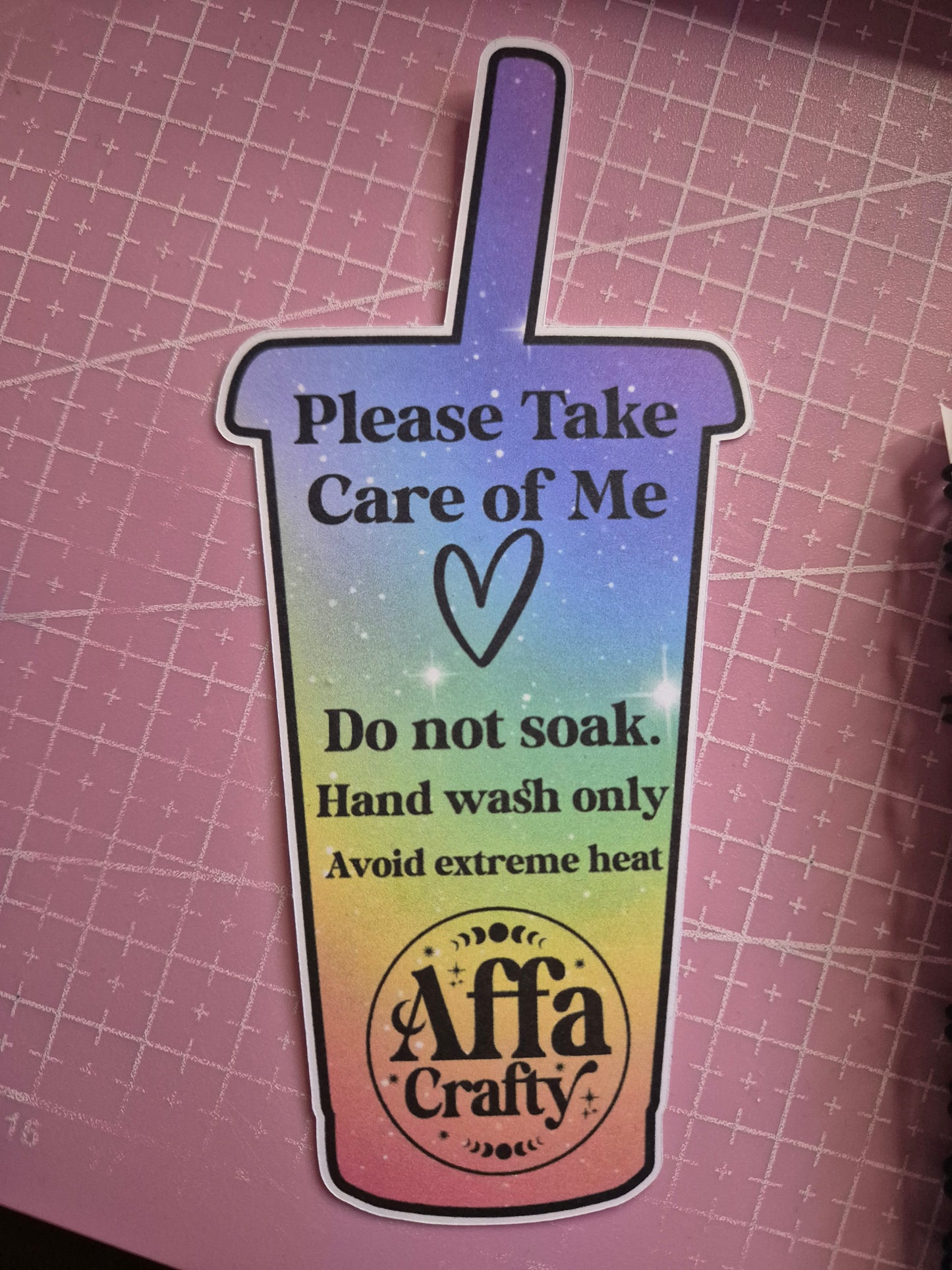 Logo Cup Care Card