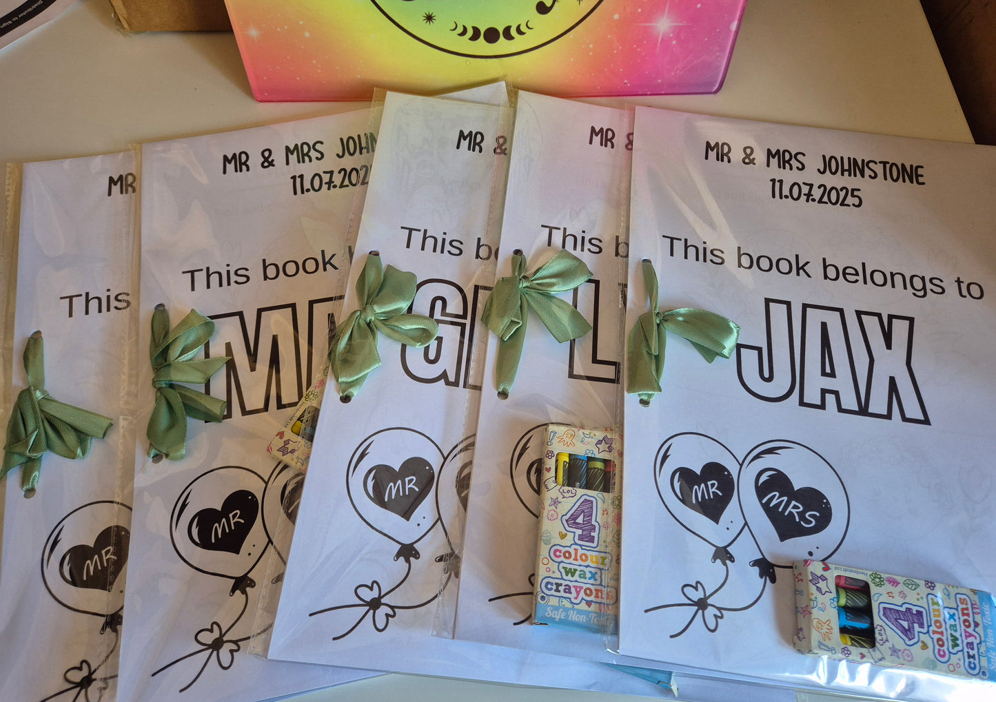 Kids wedding activity pack