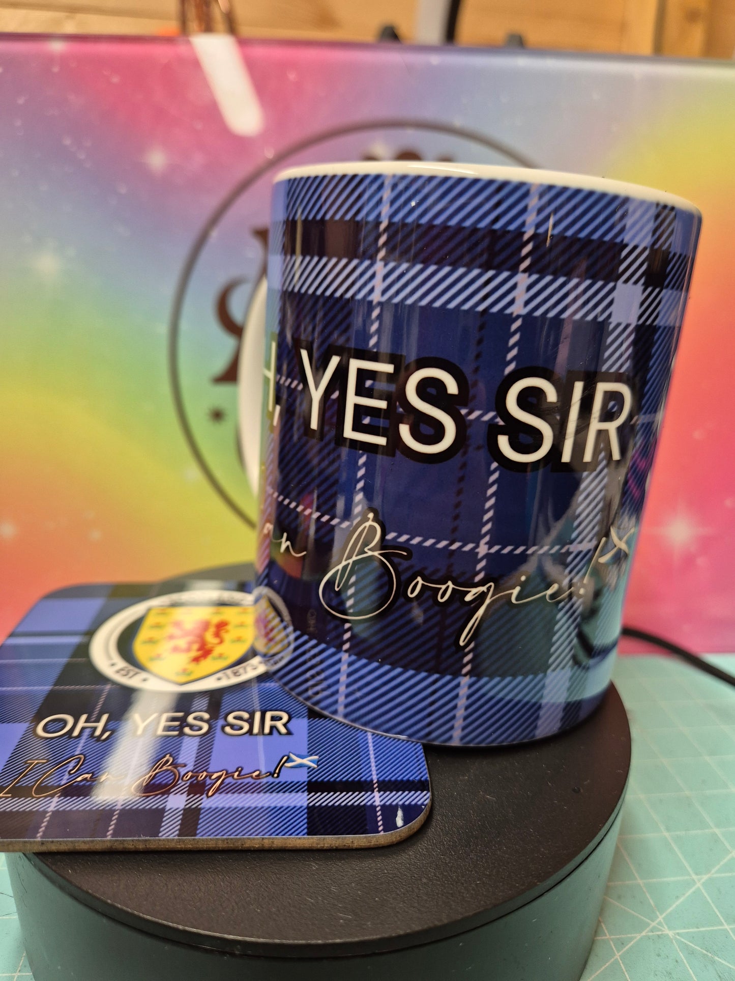 Oh yes sir, Scotland Mug and matching Coaster