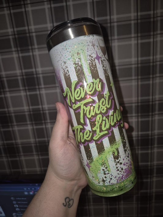 Beetlejuice inspired LAVA DRIP tumbler