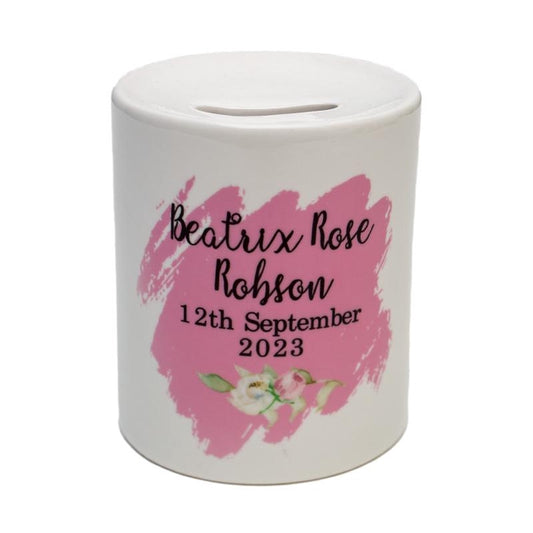 Personalised ceramic money box