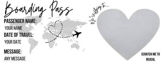 Boarding pass Scratch Reveal