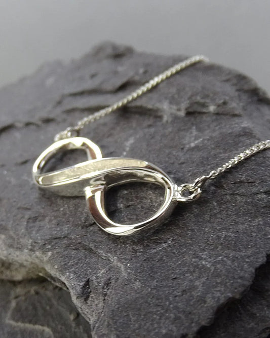925 Solid Silver Infinity Pendant
