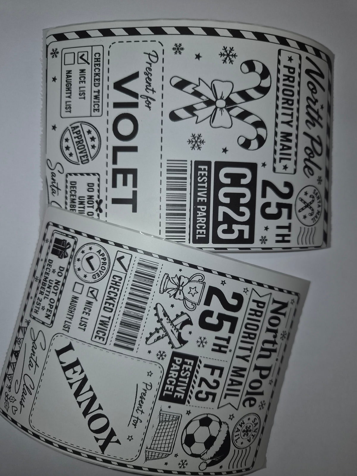 Personalised Christmas Labels