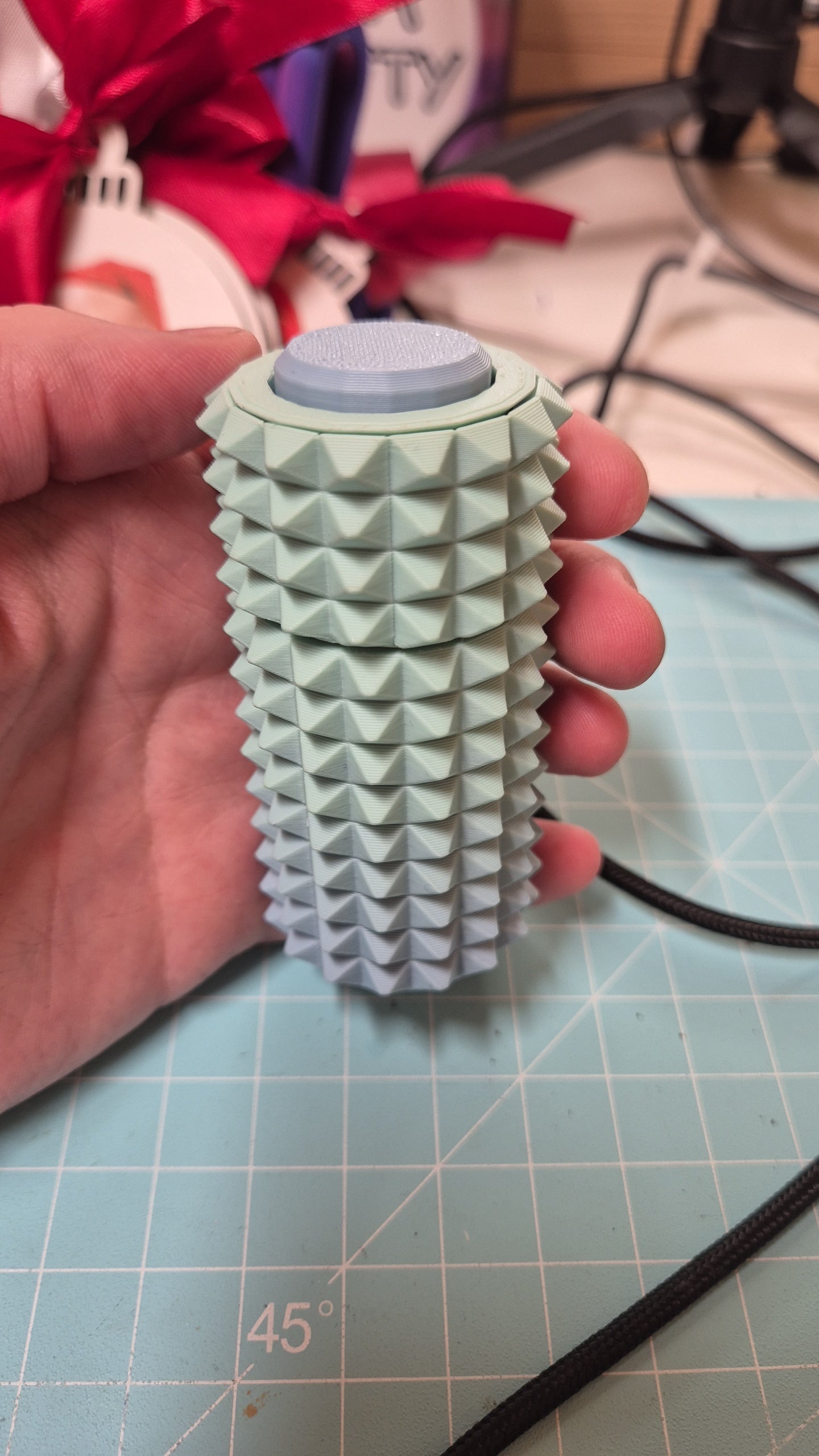 Pain stim roller with clicker