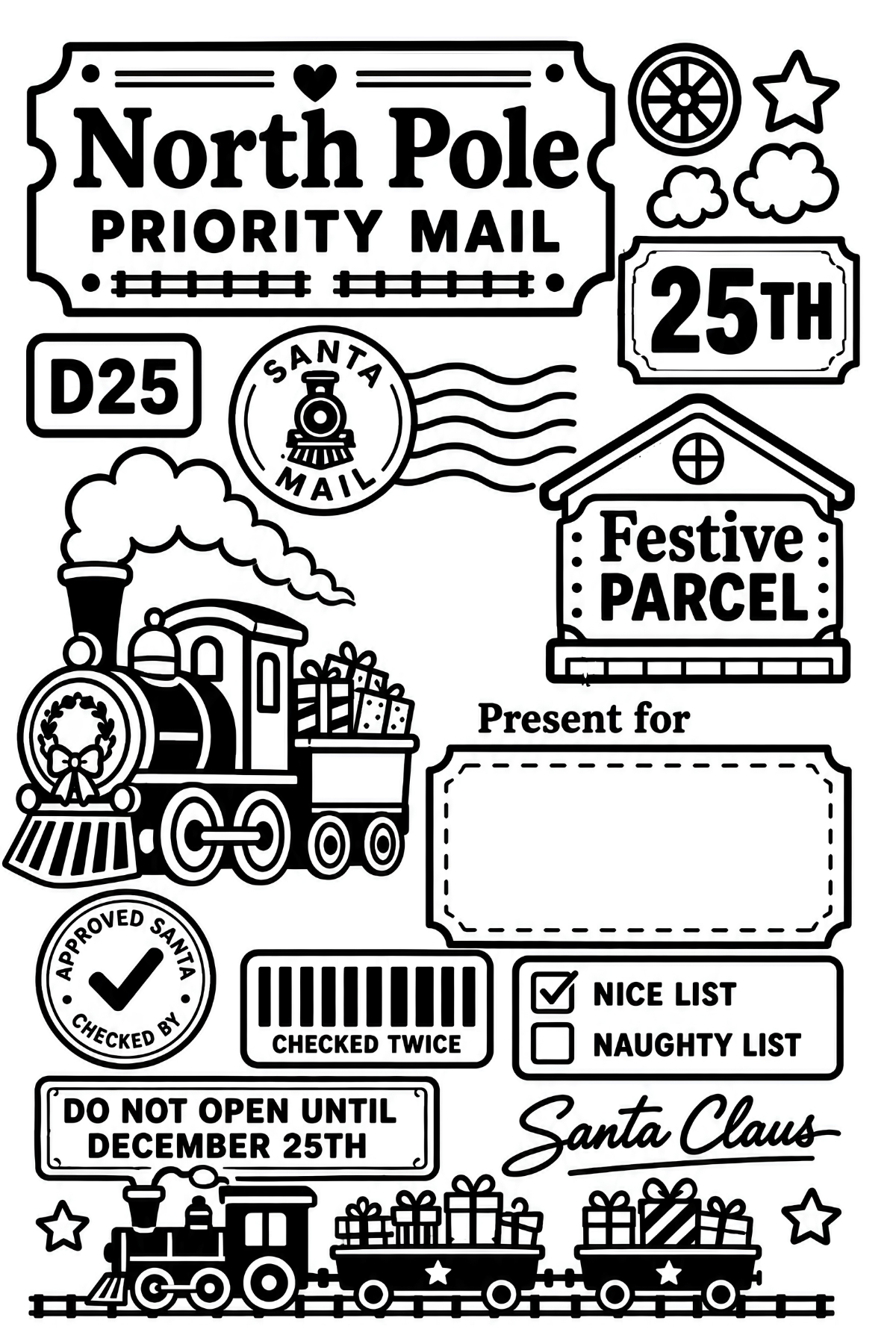 Personalised Christmas Labels