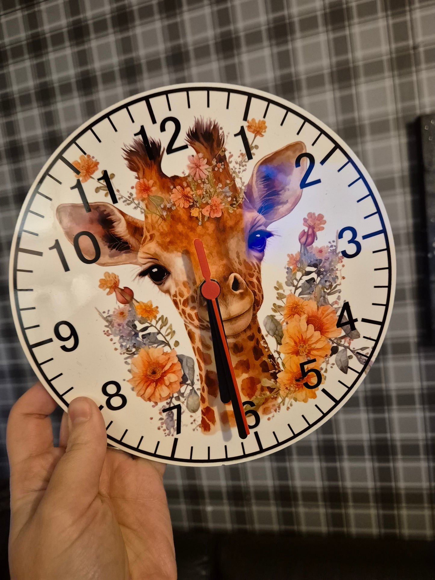 Giraffe MDF clock