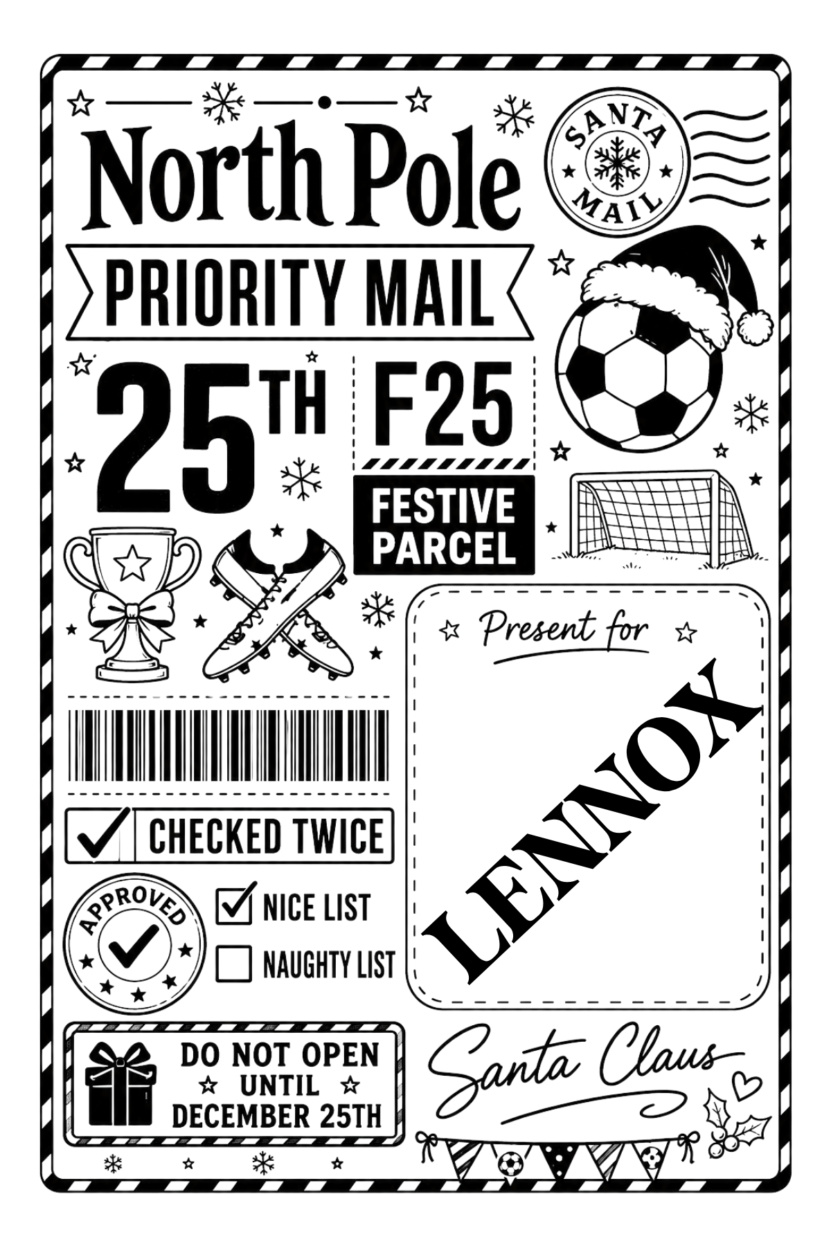 Personalised Christmas Labels