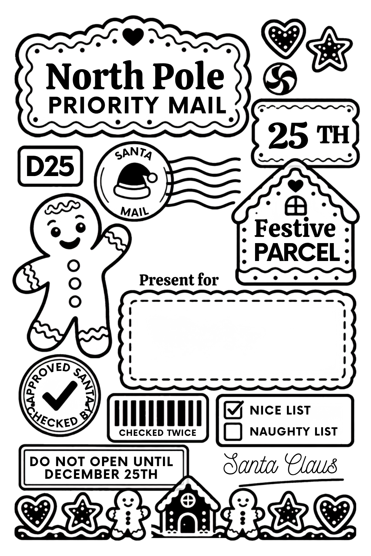 Personalised Christmas Labels