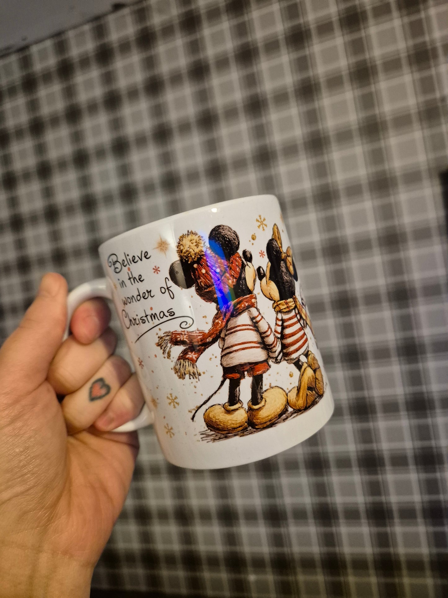 Mickey & Minnie Christmas mug