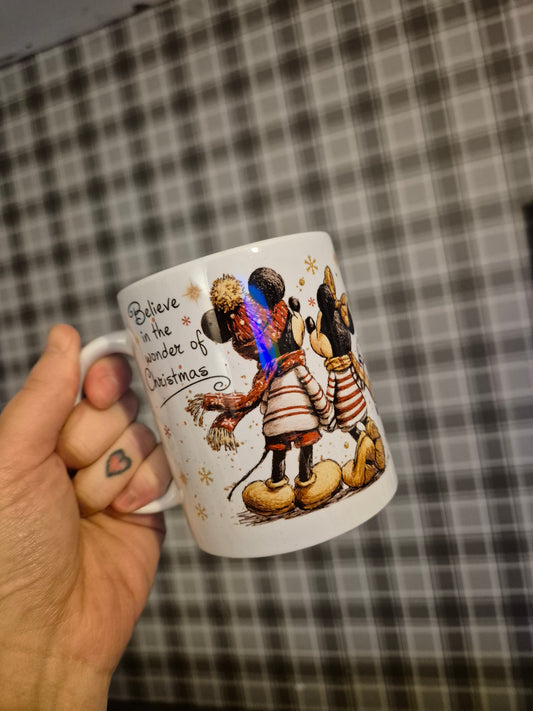Mickey & Minnie Christmas mug