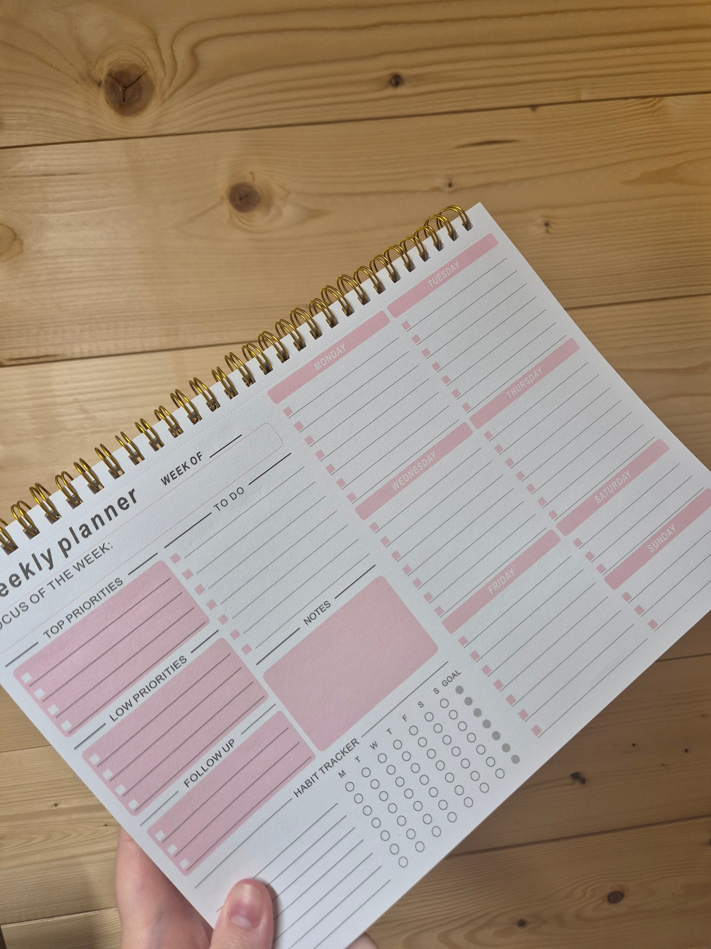 Weekly planner Desk pad