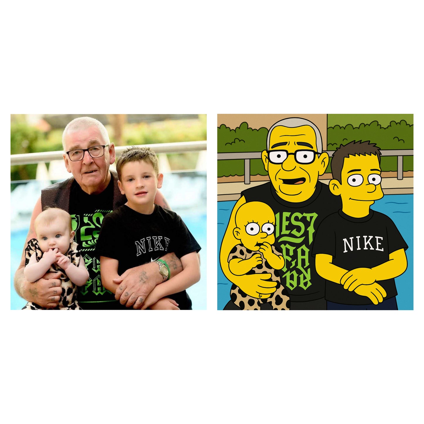 Custom Simpson Character print