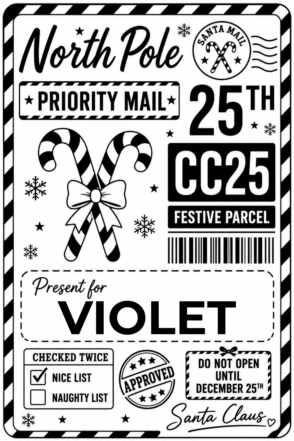 Personalised Christmas Labels