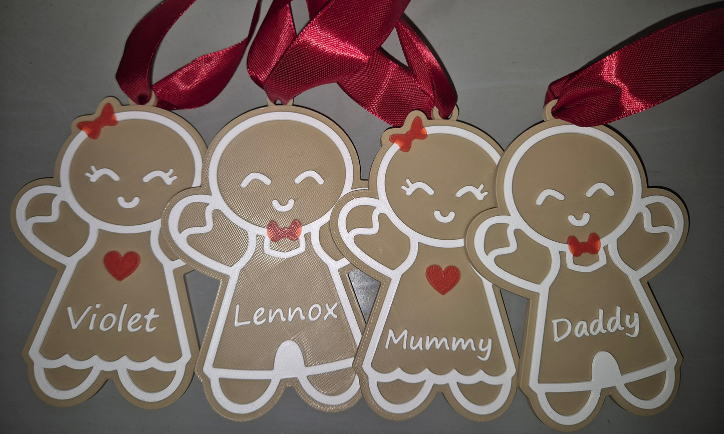 Personalised Gingerbread bauble
