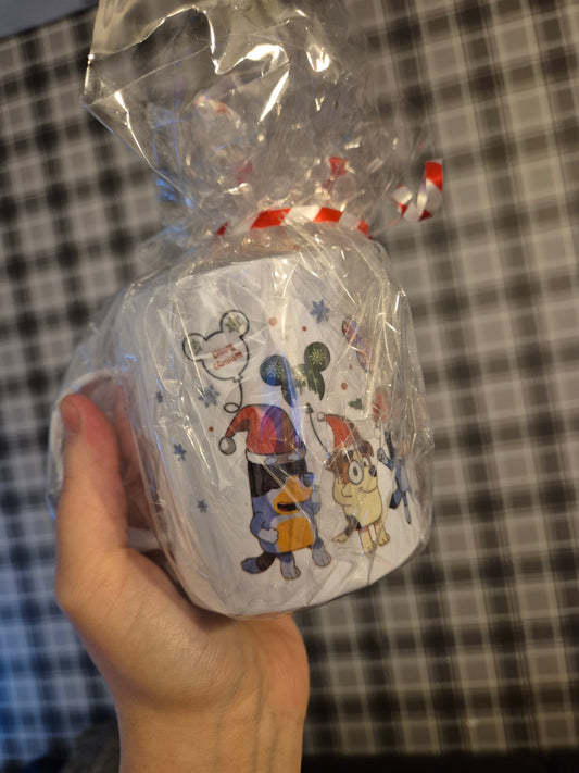 Bluey polymer mug with hot chocolate