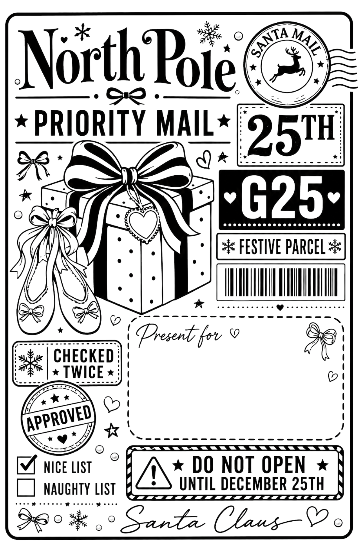 Personalised Christmas Labels
