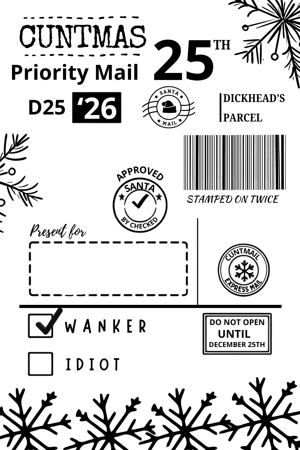 Personalised Christmas Labels