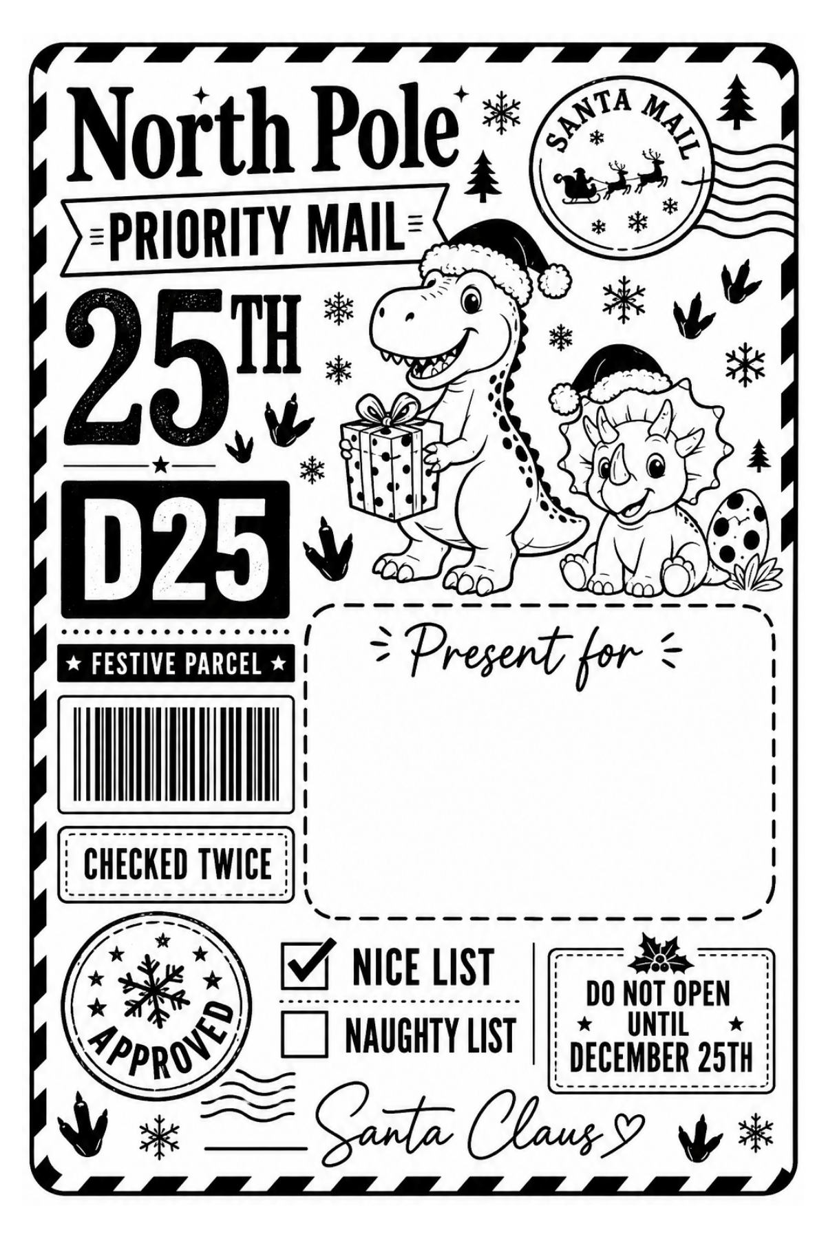 Personalised Christmas Labels