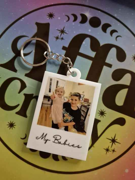 Polaroid style keyring