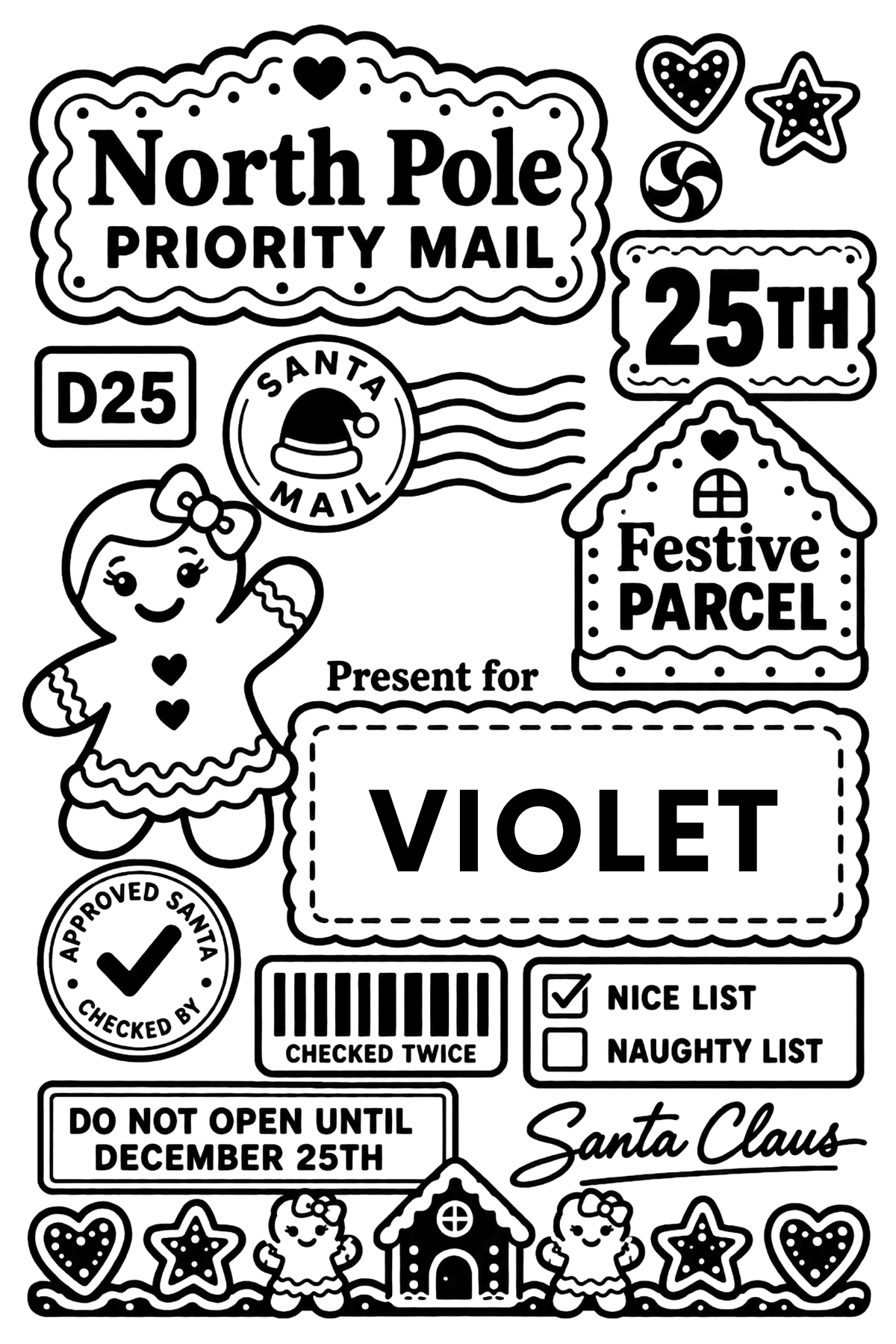 Personalised Christmas Labels